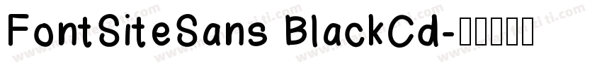 FontSiteSans BlackCd字体转换
